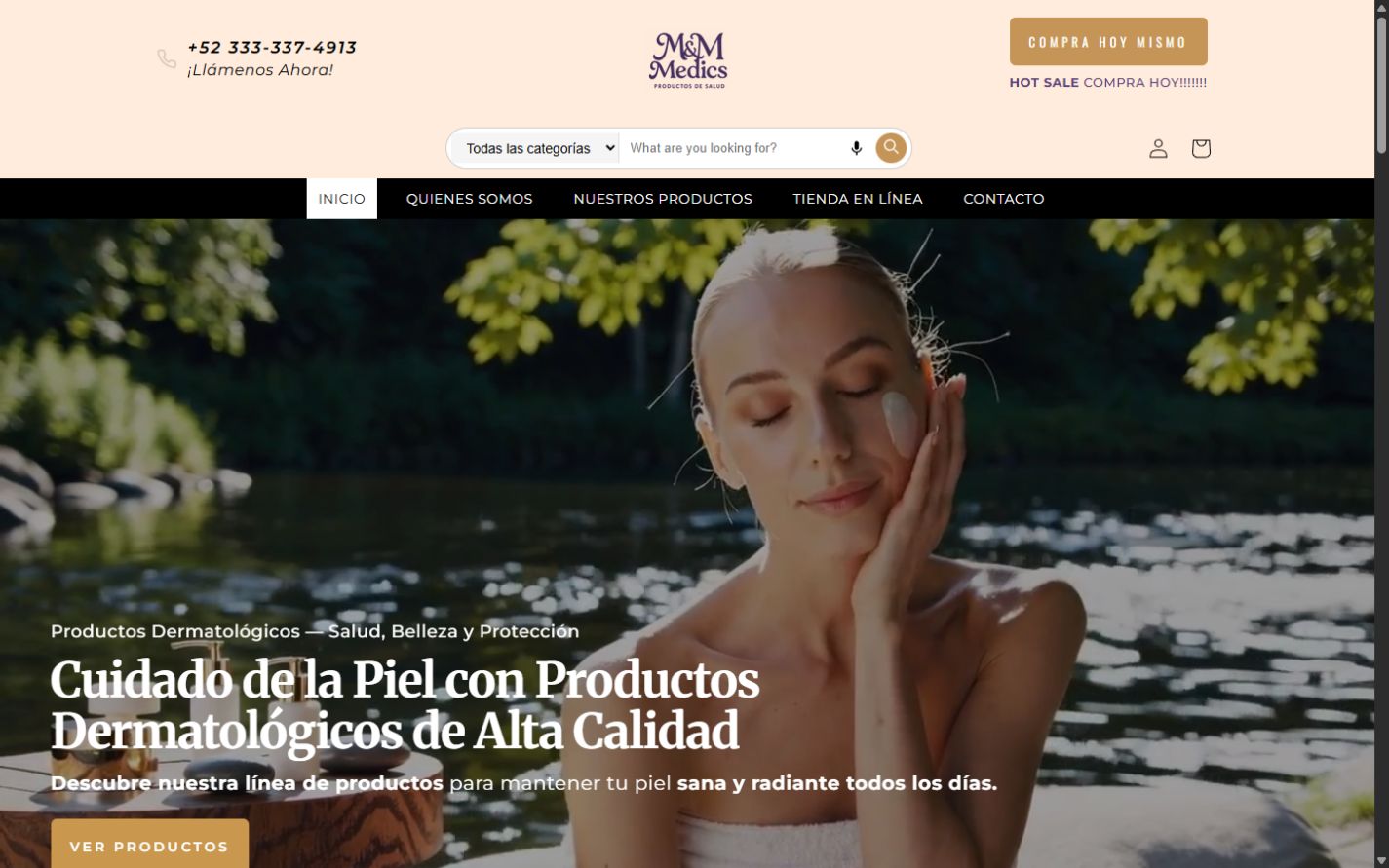 M&M Medics — healthcare e-commerce site by Luciano Olguin